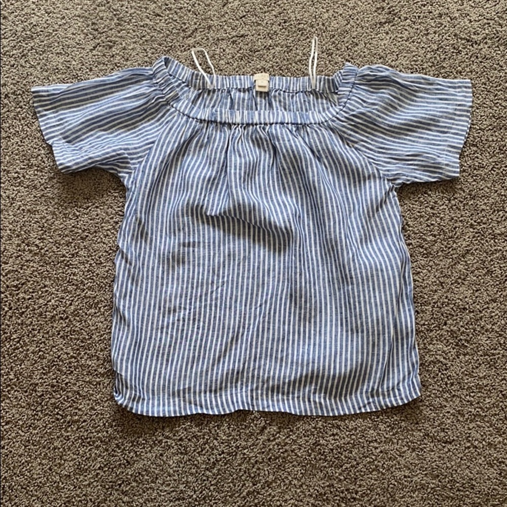 J.Crew off the shoulder top